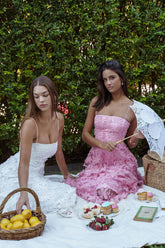 Dori Floral Embellished Maxi Dress Blush